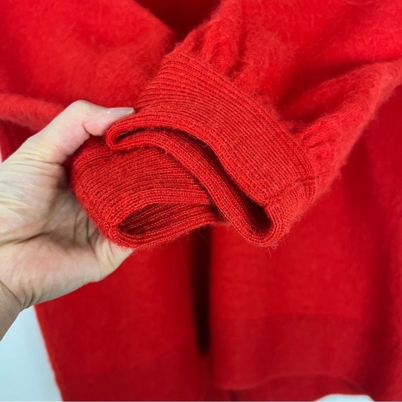 100% Alpaca Sweater Open Front Cardigan Knitwear Large - Picture 5 of 9